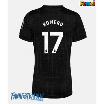 Tottenham Hotspur Cristian Romero #17 Tricou Fotbal Replică 2025-26 Femei Deplasare